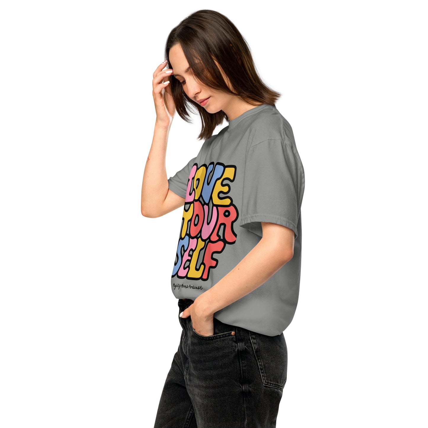 MM Love Yourself Unisex garment-dyed heavyweight t-shirt